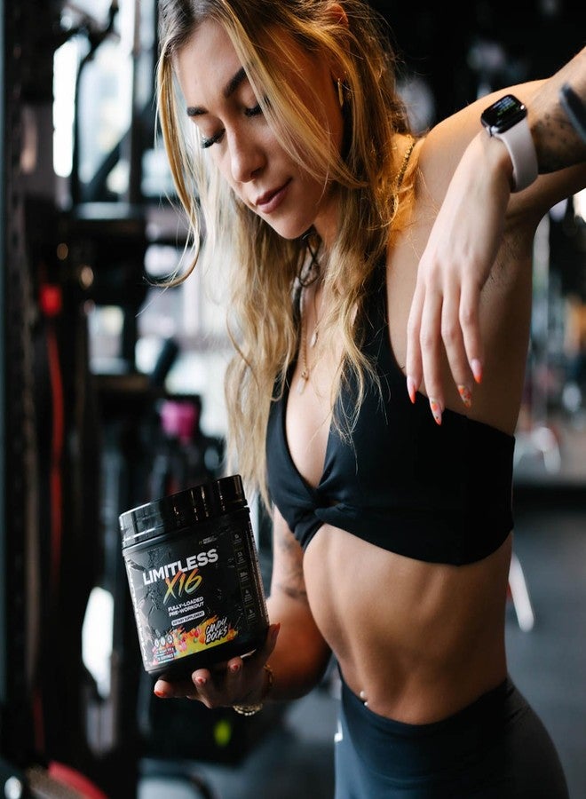 ليمتليس ليميتلس ماغنوم نيوتراسوتيكالز × 16 مكمل غذائي متكامل قبل التمرين - 20/40 حصة، بنكهة حلوى كلاسيكية، طاقة عالية، تركيز، قوة وتحمل لأداء مثالي - Image 5